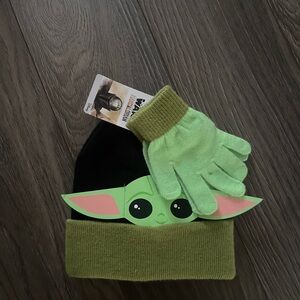 Star Wars Kids Beanie and Gloves Set - Green and Black